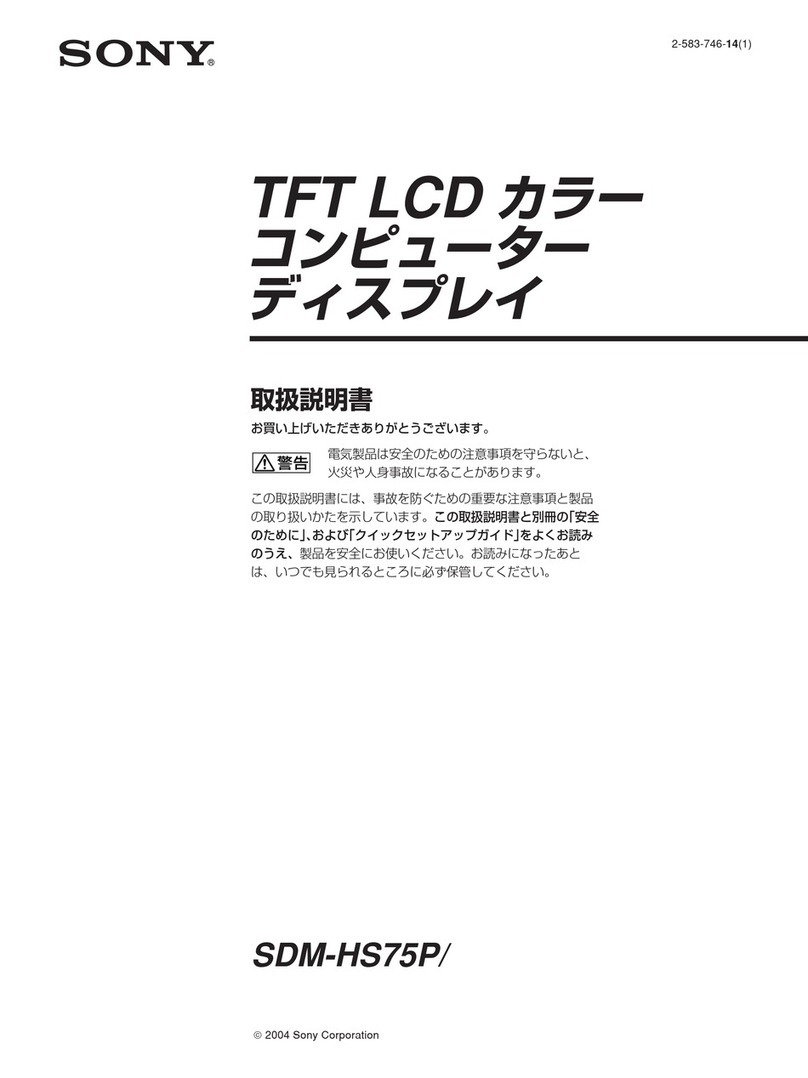 Sony SDM-HS75P User manual