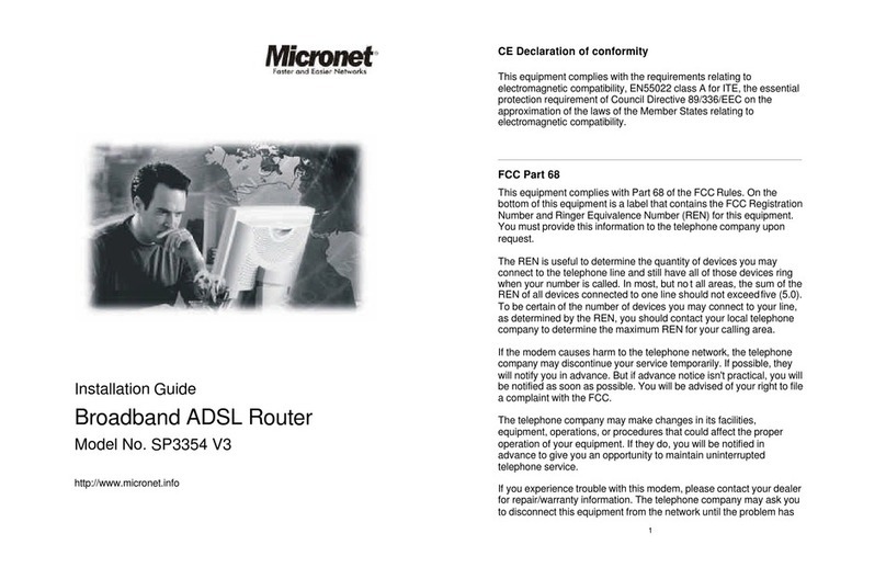 MicroNet SP3354 V3 User manual MicroNet SP3354 V3 User manual