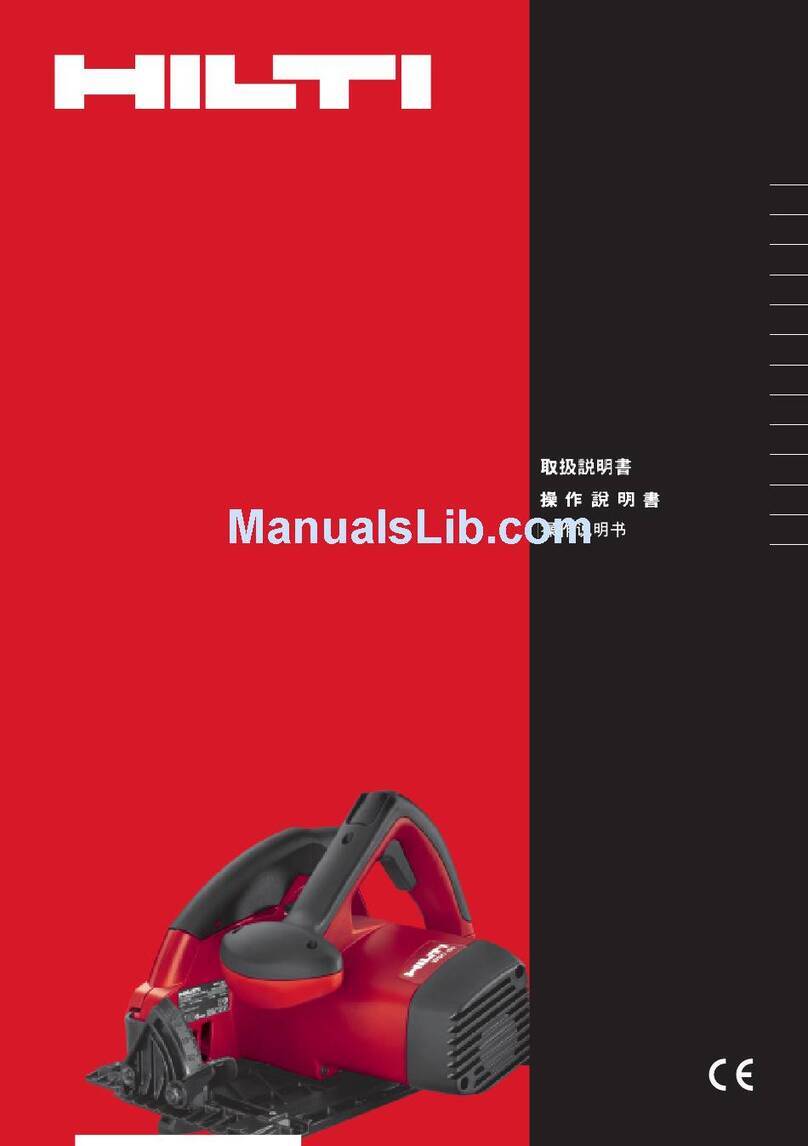 Hilti WSC 70 operating instructions