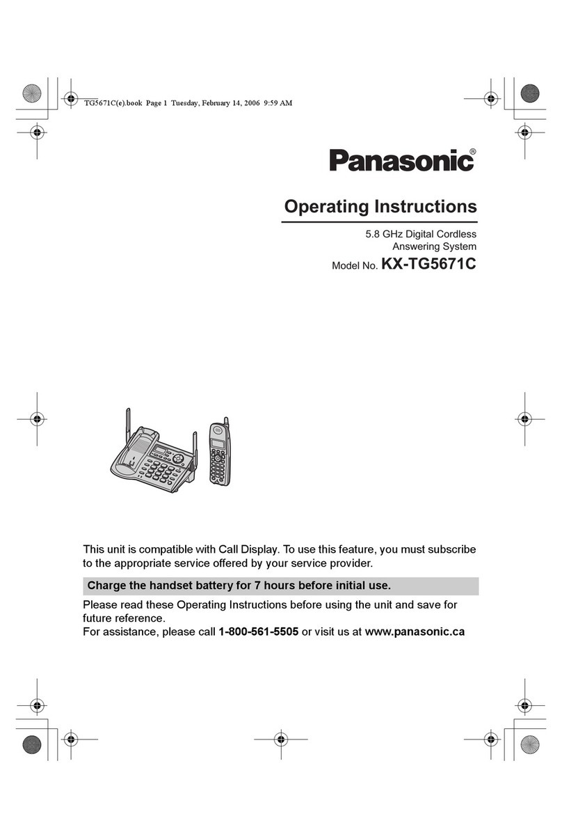 Panasonic KX-TG5671C operating instructions