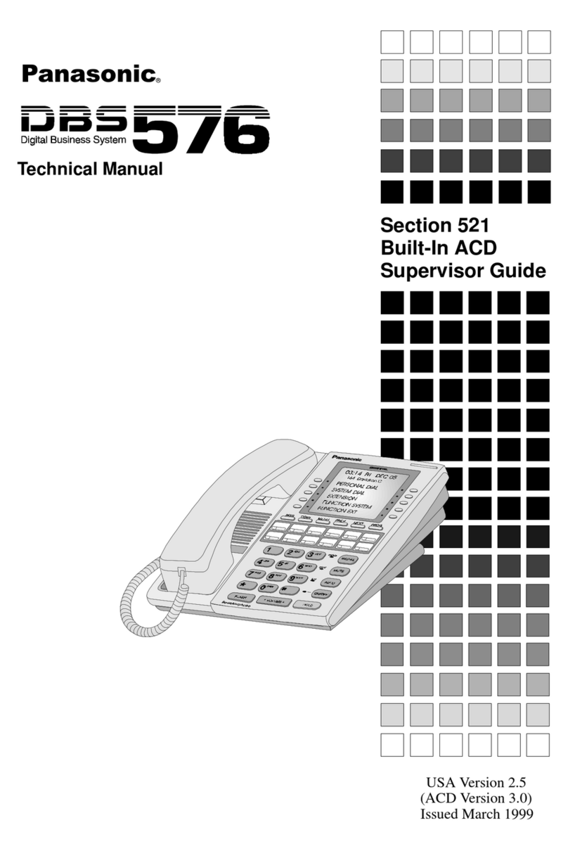 Panasonic DBS 576 User manual