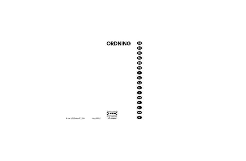 IKEA ORDNING manual
