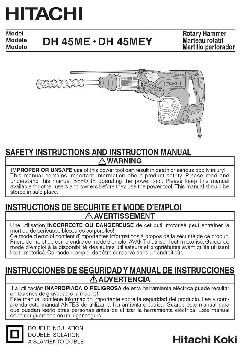 Hitachi DH 45ME Troubleshooting guide