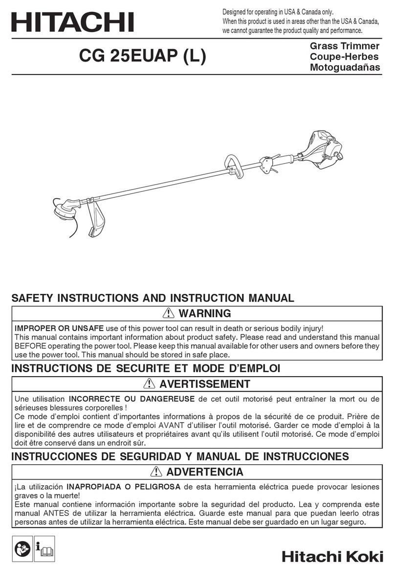 Hitachi CG 25EUAP Safety instructions and instruction manual