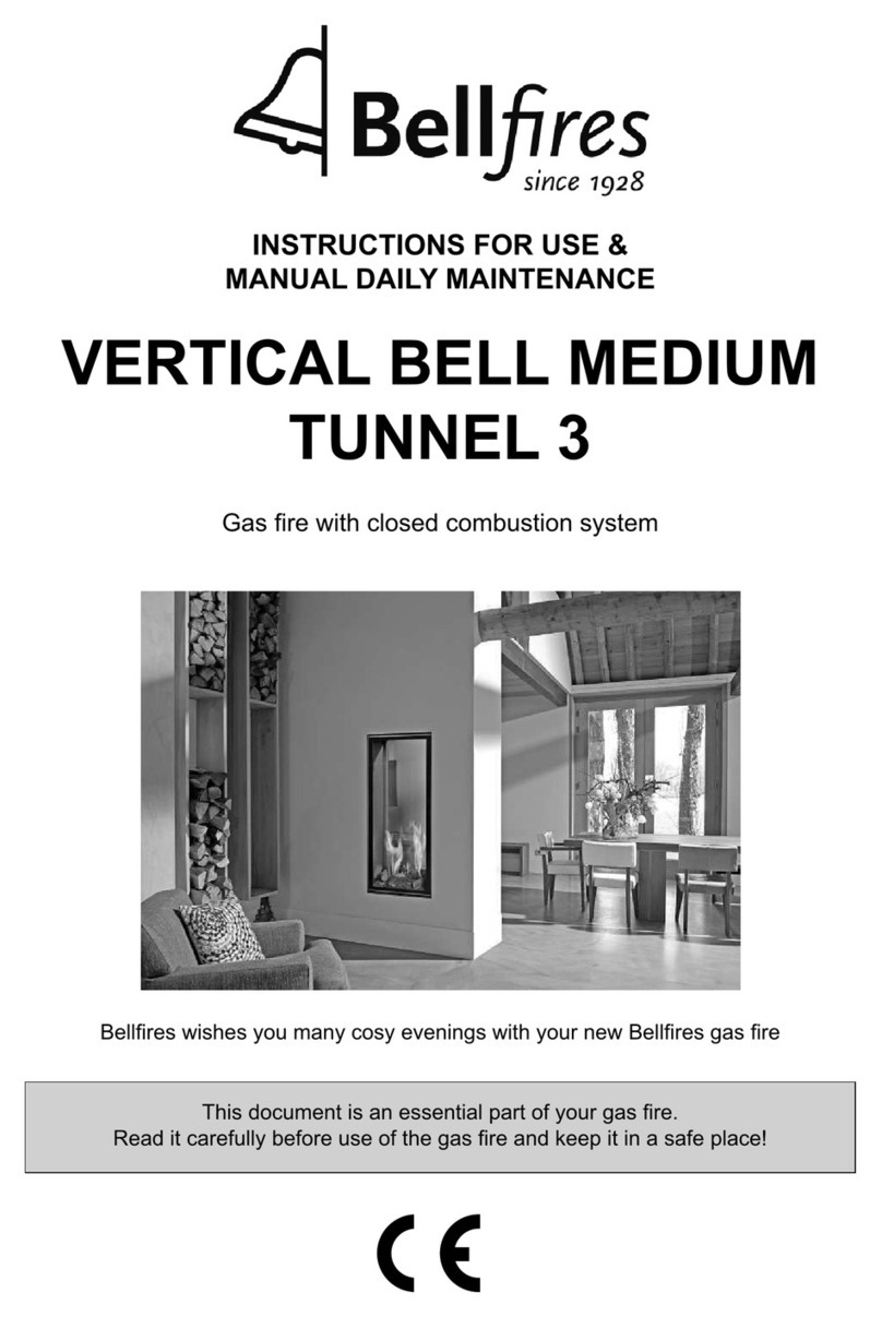 Bellfires Tunnel 3 Instructions for use & manual daily maintenance