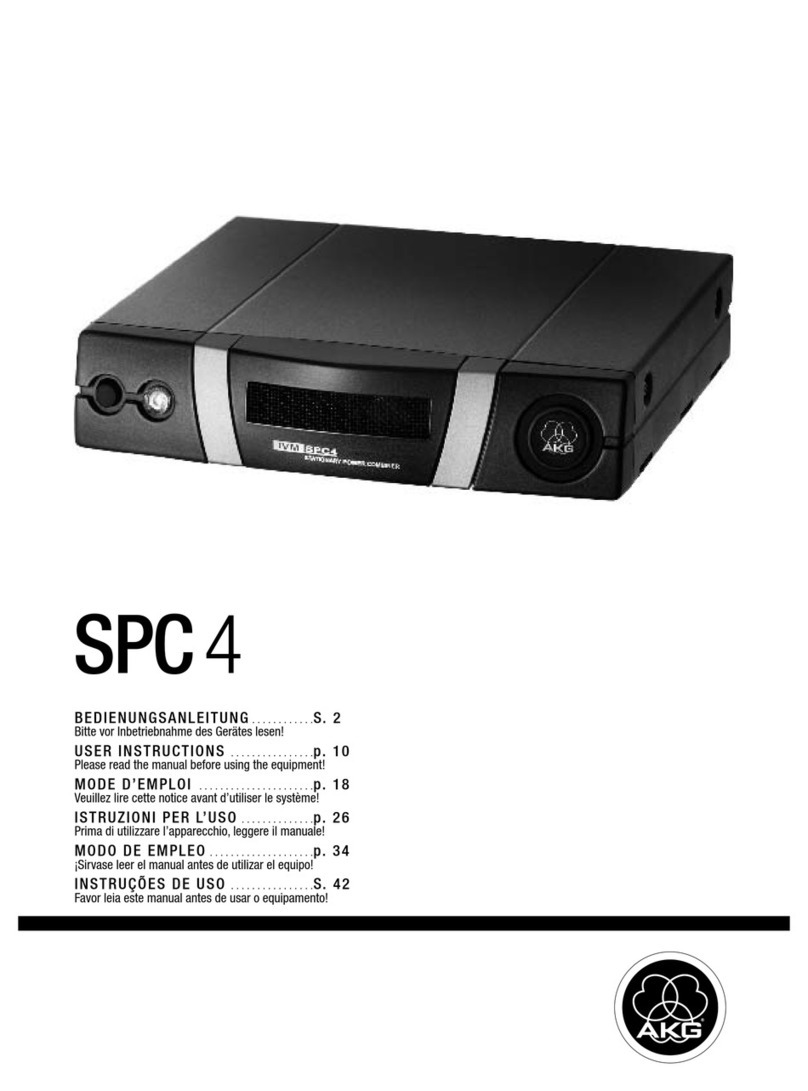 AKG SPC 4 User instructions AKG SPC 4 User instructions