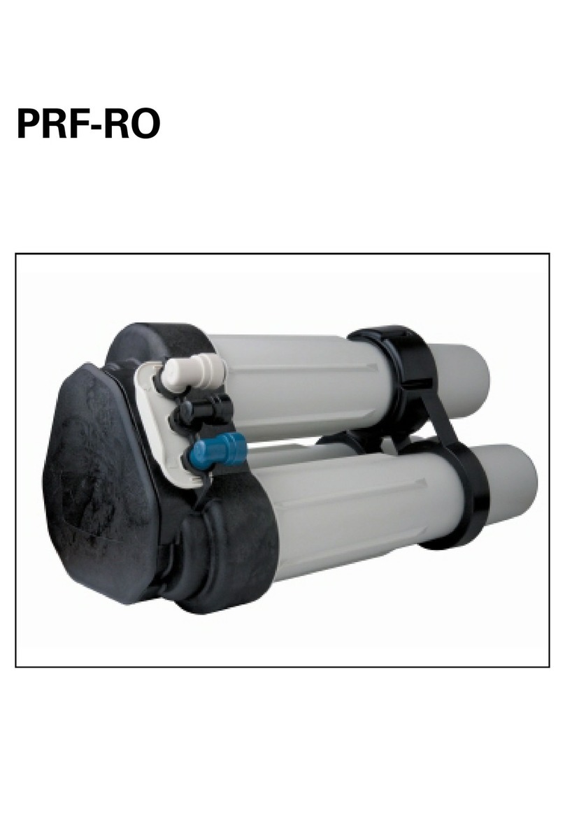 Pentair PRF-RO Installation and maintenance manual