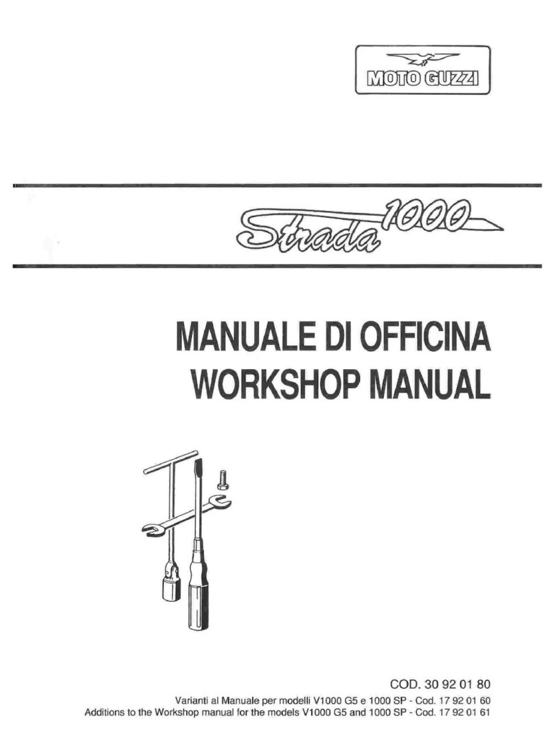 MOTO GUZZI 1993 Strada 1000 Instruction manual MOTO GUZZI 1993 Strada 1000 Instruction manual