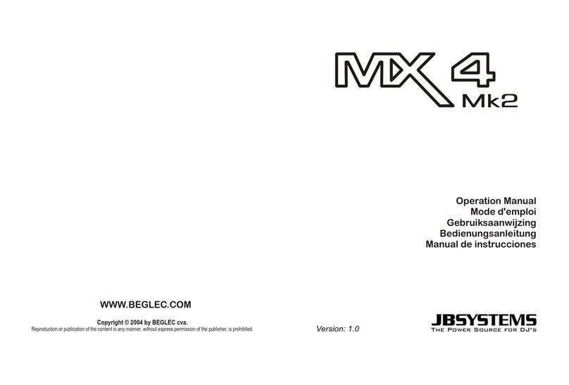 JB Systems MX4 Mk2 Operation manual