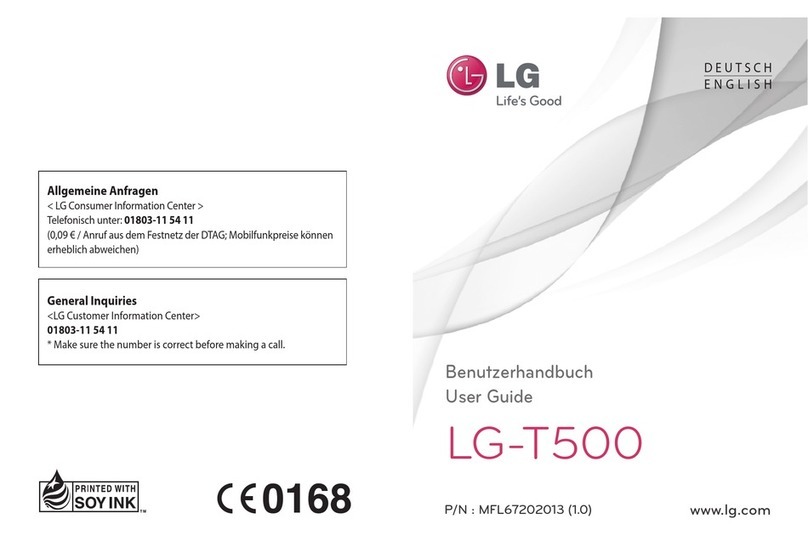 LG T500 User manual