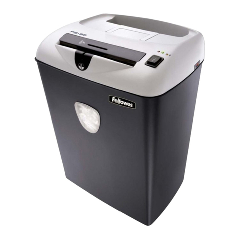 Fellowes Powershred PS-60 instruction manual