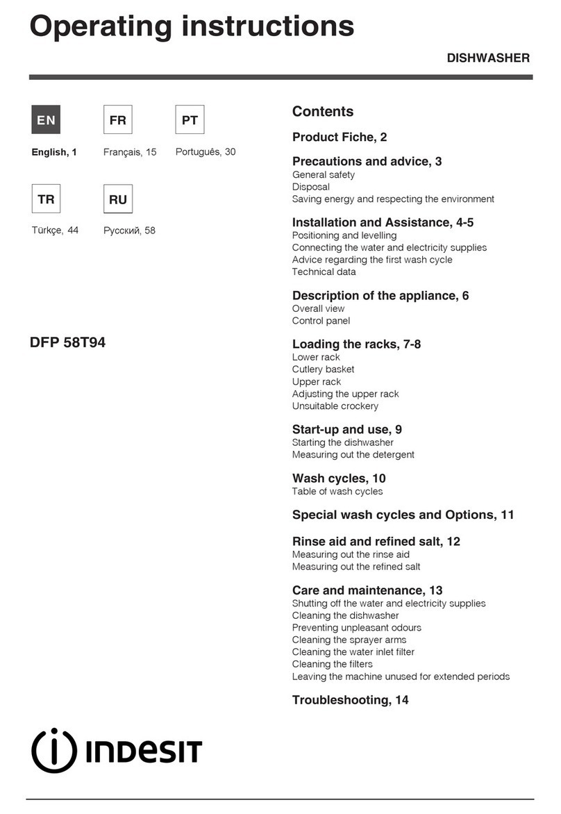 Indesit DFP 58T94 User manual