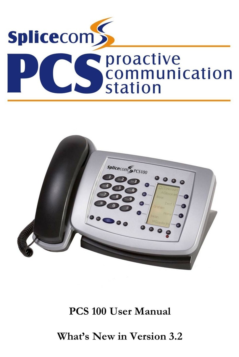 Splicecom PCS 100 user manual