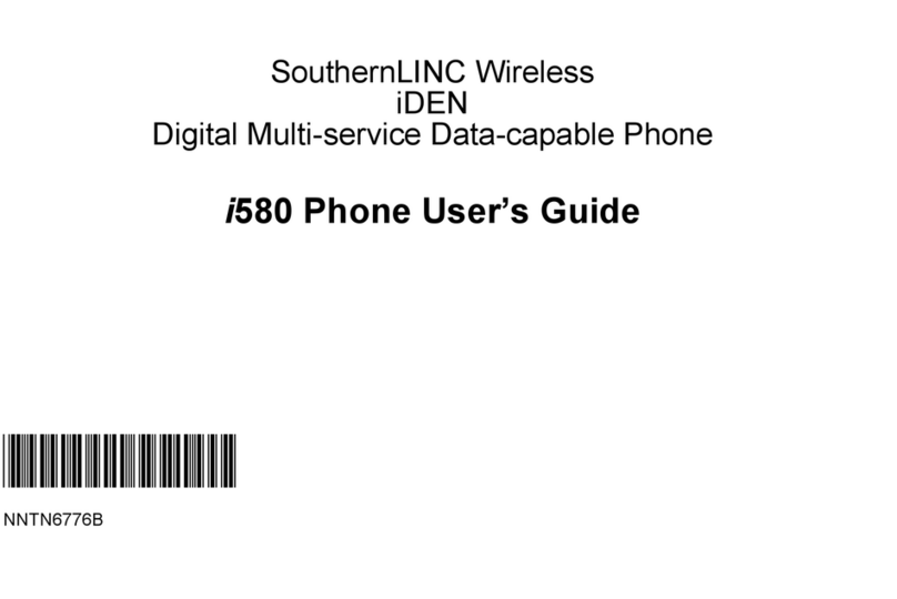 Motorola iDEN i580 User manual Motorola iDEN i580 User manual