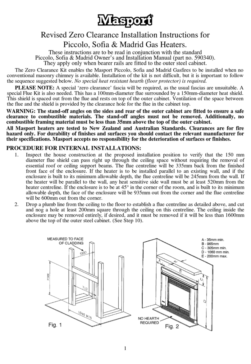 Masport PICCOLO installation instructions Masport PICCOLO installation instructions