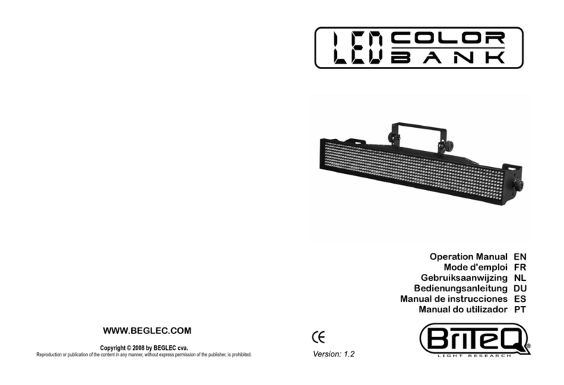 Briteq LED color bank User manual