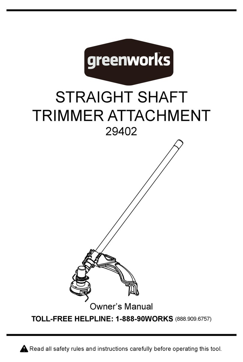 GreenWorks 29402 owner's manual