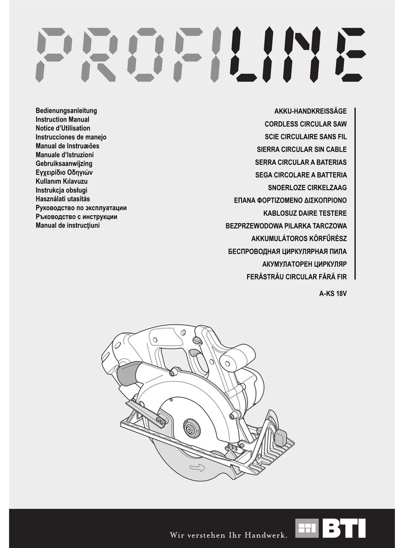 BTI Profiline A-KS 18V instruction manual