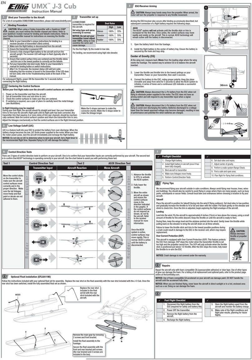 Horizon Hobby UMX J-3 Cub AS3X instruction manual Horizon Hobby UMX J-3 Cub AS3X instruction manual