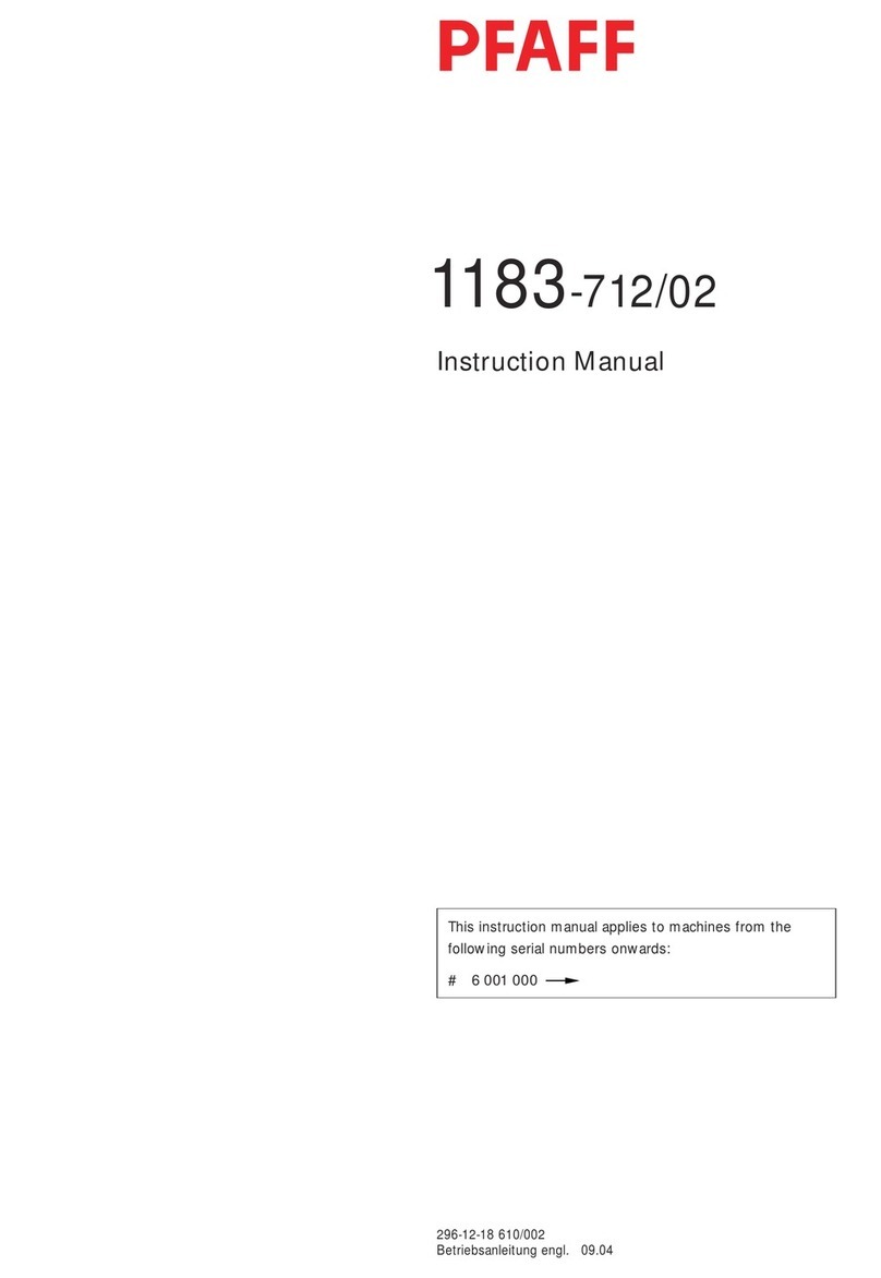 Pfaff 1183-712/02 User manual
