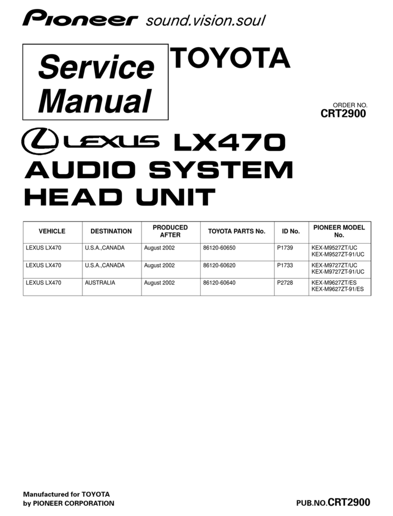 Pioneer KEX-M9527ZT/UC User manual