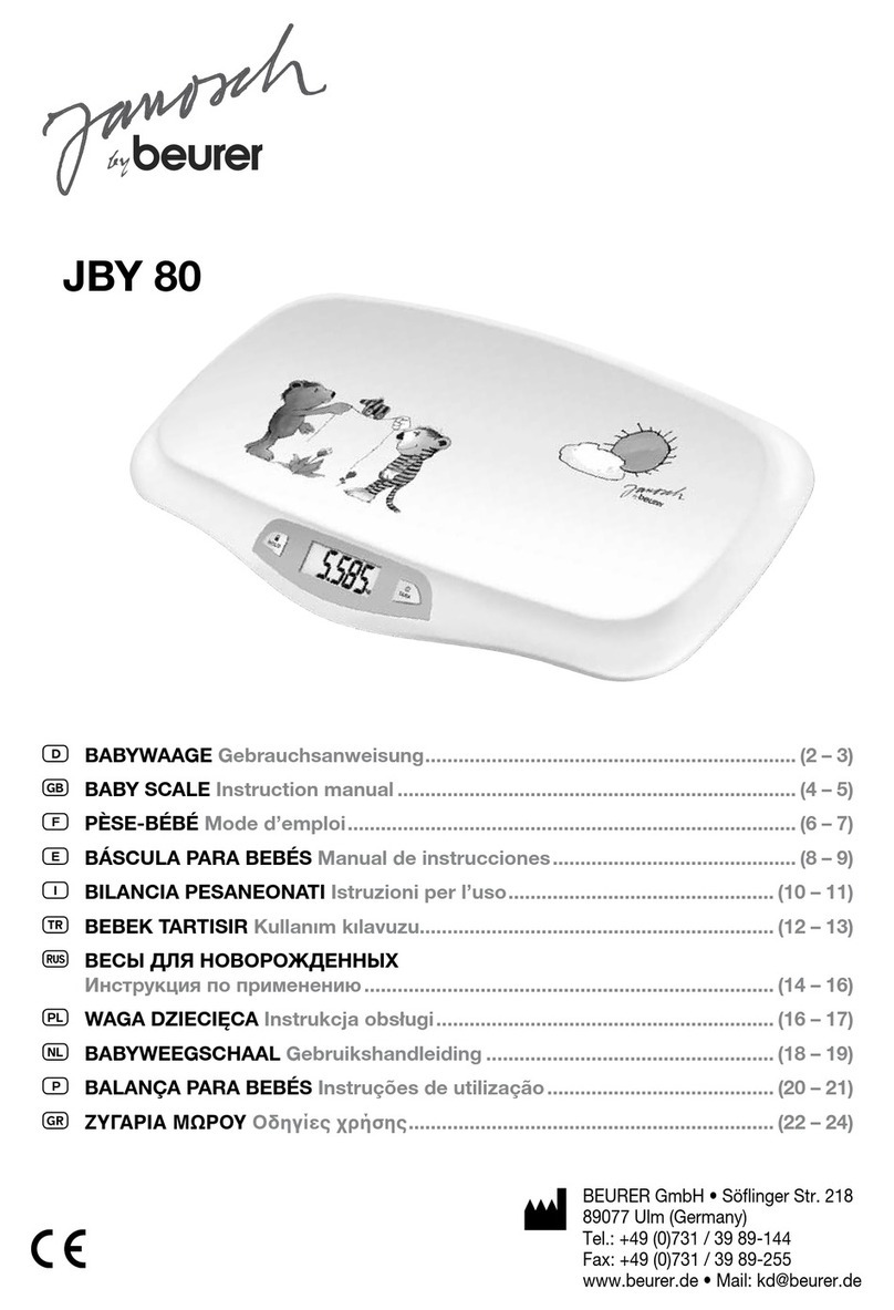 Beurer JBY 80 instruction manual