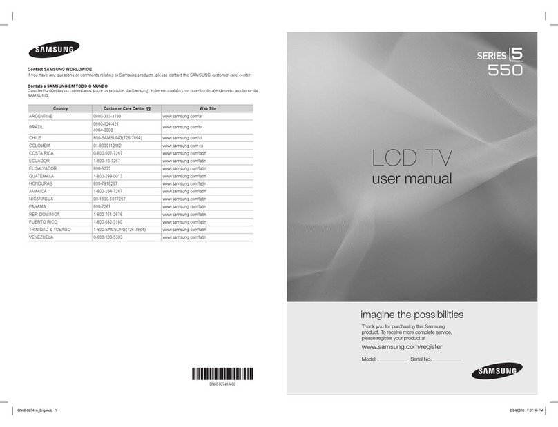 Samsung LN37C550 User manual