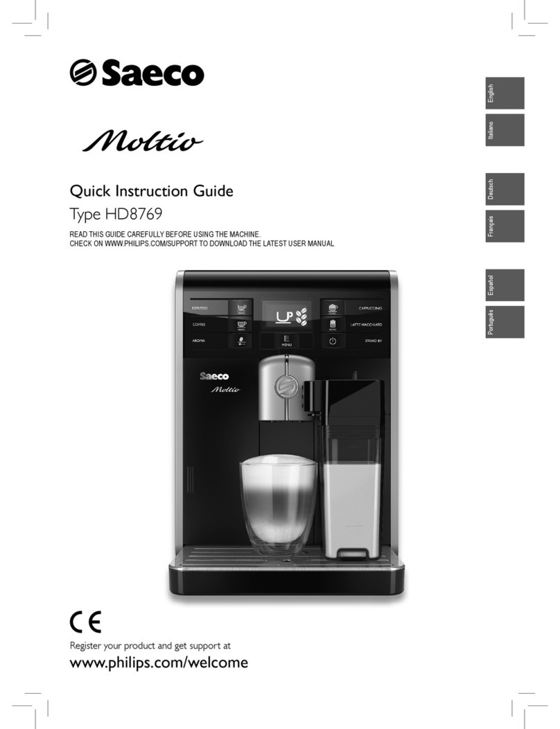 Saeco Moltio HD8769 Mounting instructions