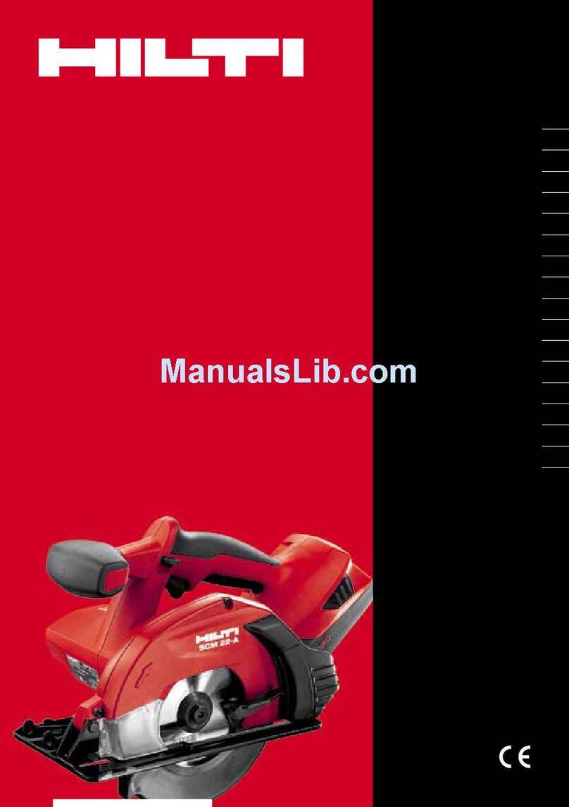 Hilti SCM 22-A User manual
