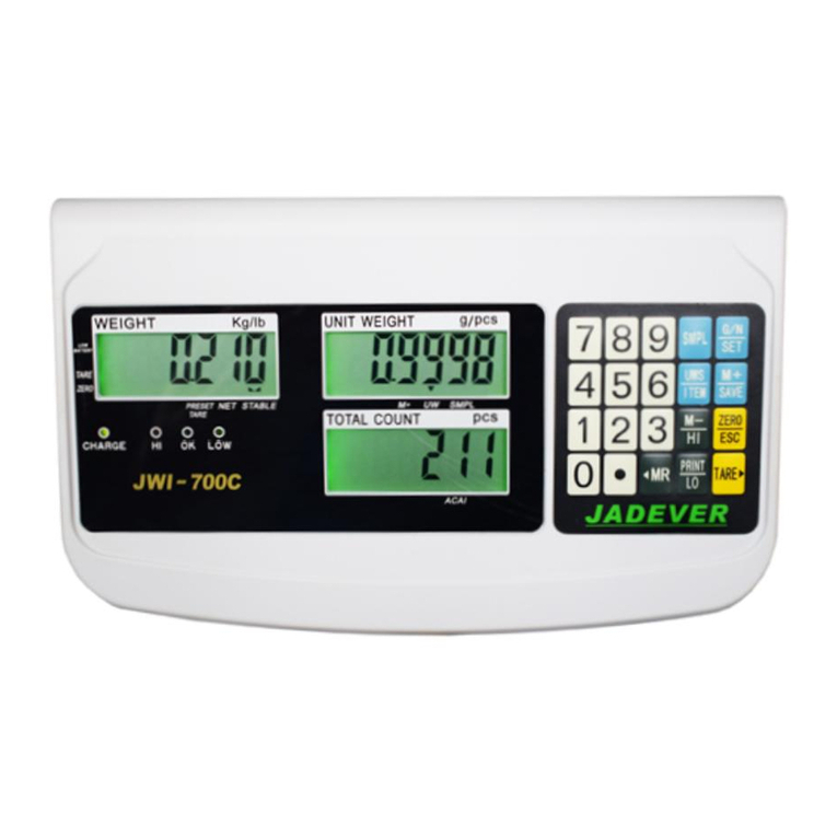 Jadever JWI 700C User manual