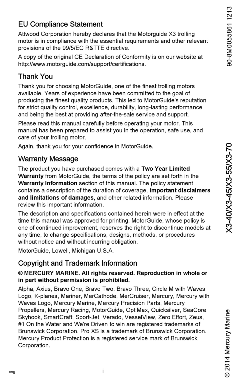 Mercury X3-40 User manual