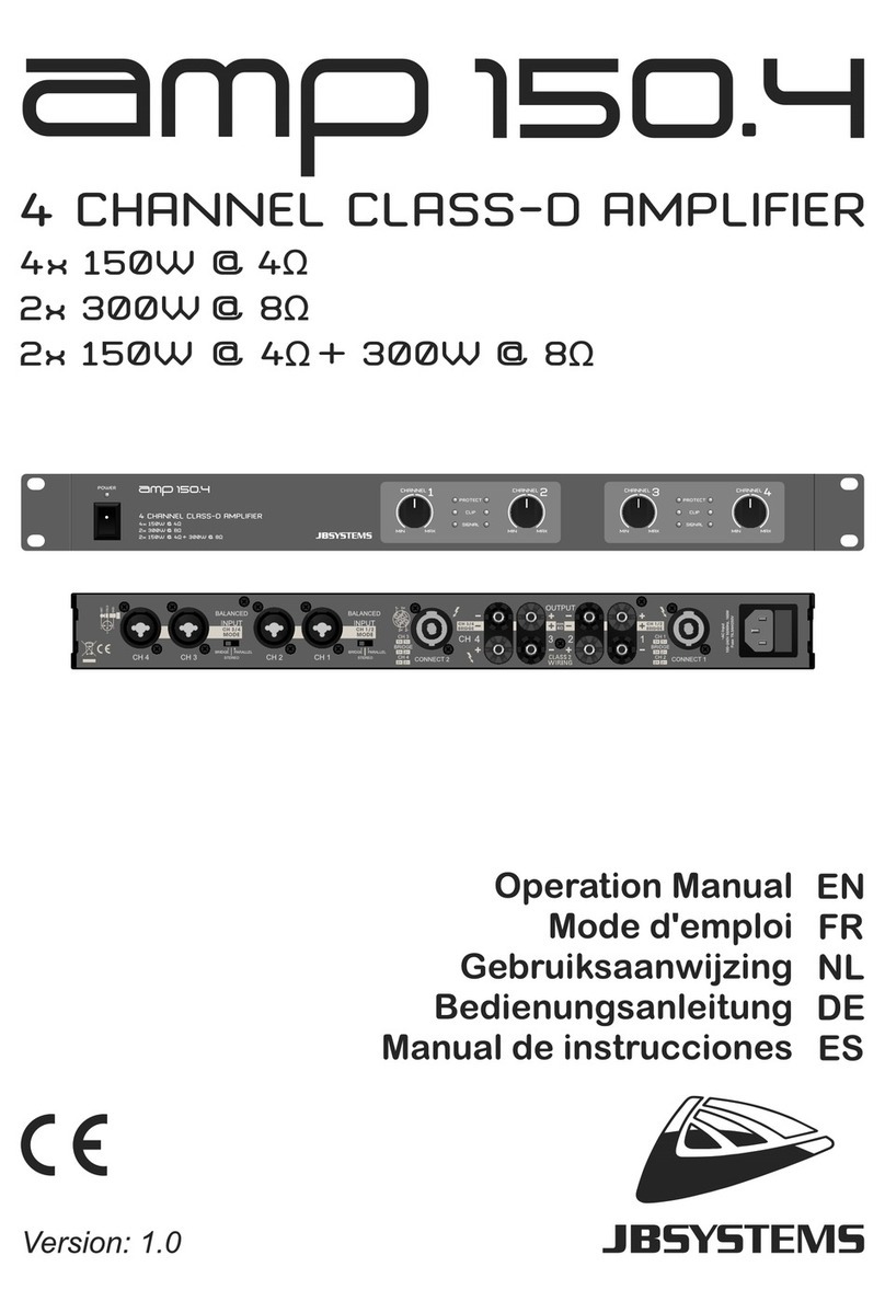 JB Systems AMP 150.4 User manual