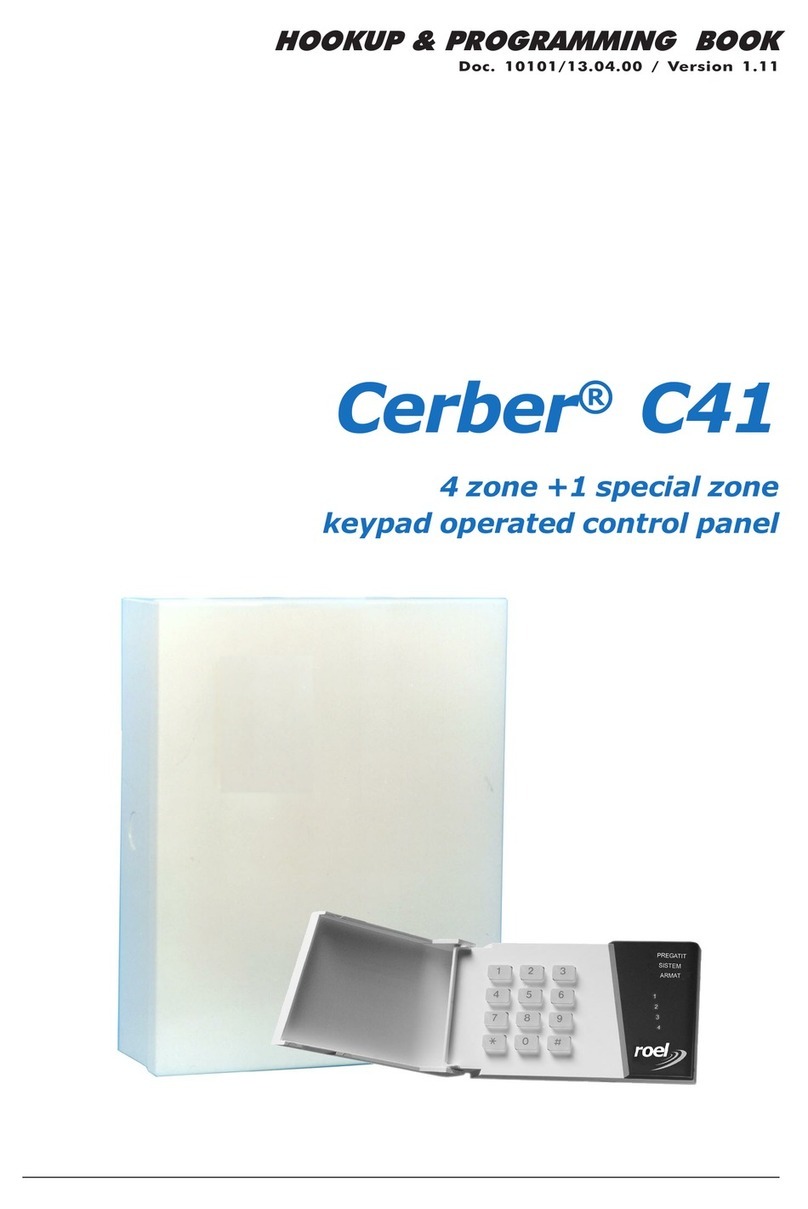 ROEL Cerber c41 Installation & programming manual