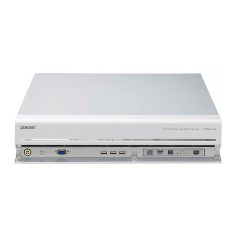 Sony NSR-1000 Series User manual Sony NSR-1000 Series User manual
