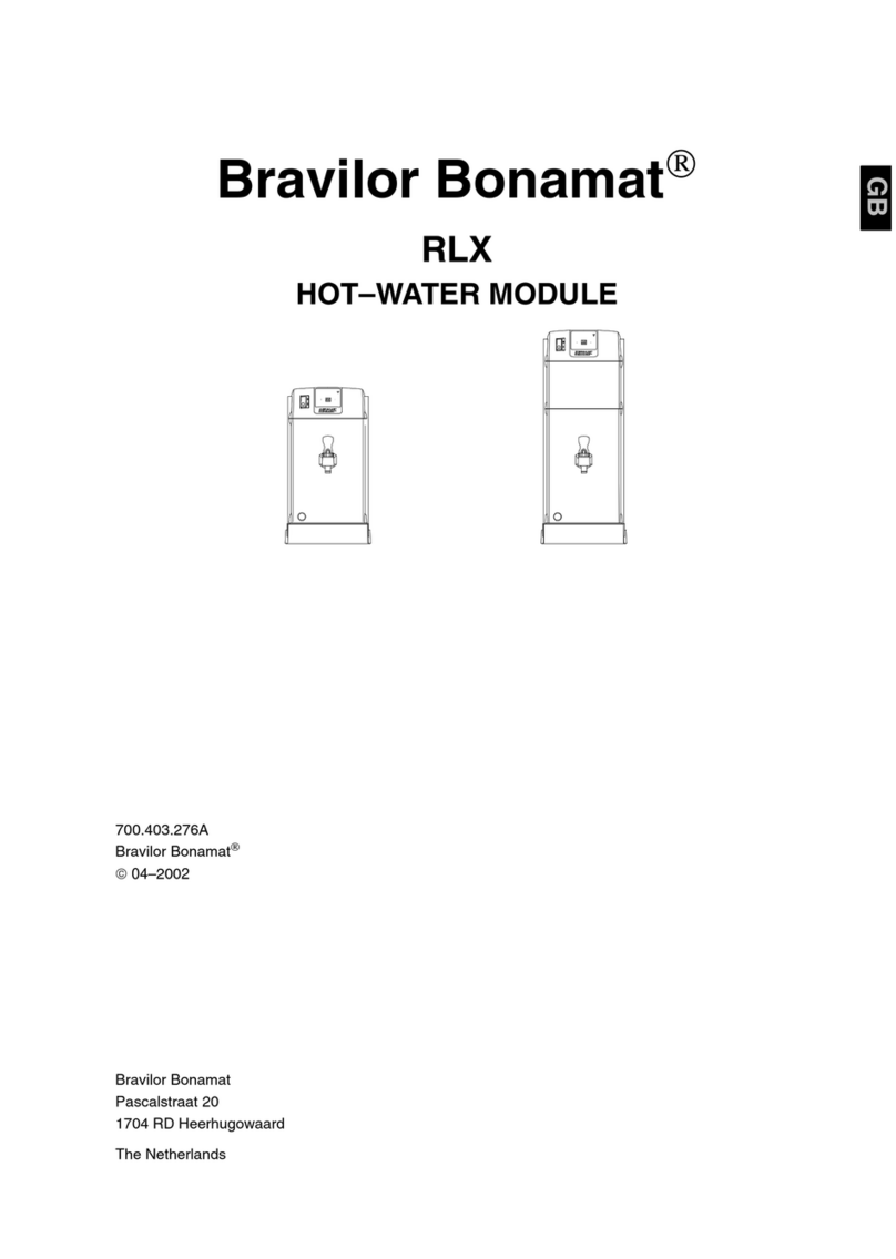 BRAVILOR BONAMAT RLX series instruction manual