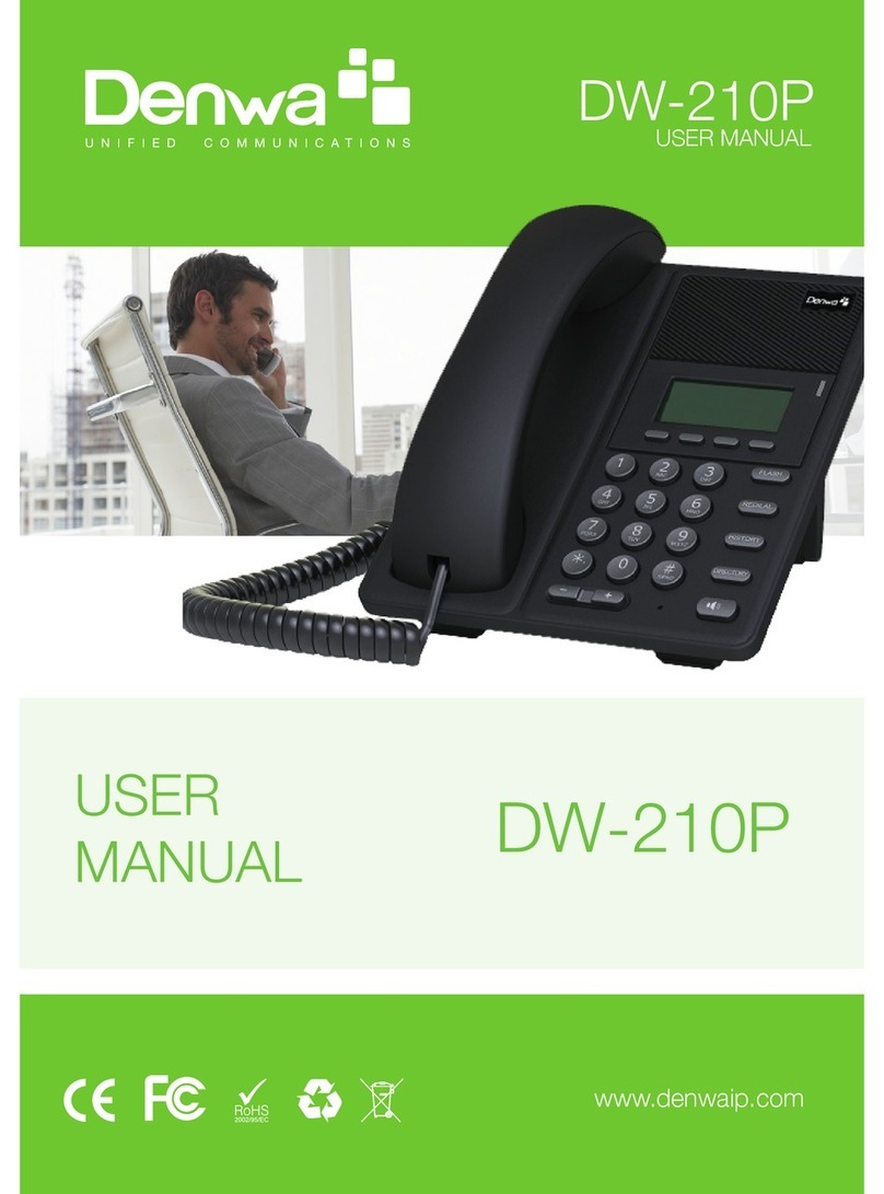 Denwa Communications DW-210P user manual