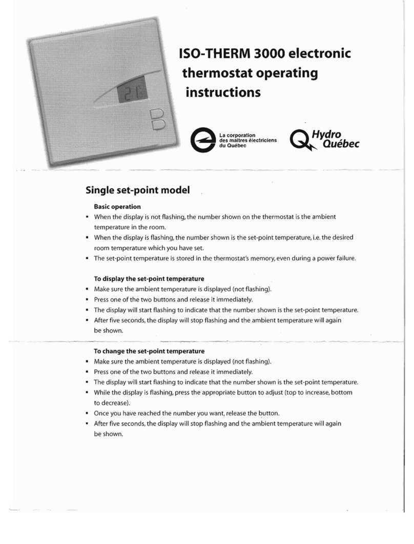 Isotherm 3000 operating instructions