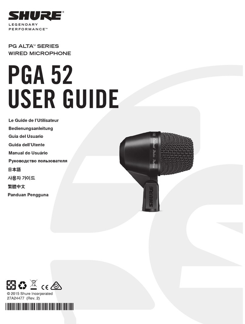 Shure PGA 52 user guide