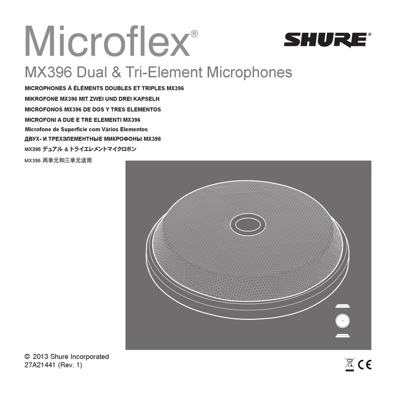 Shure Microflex MX396 manual