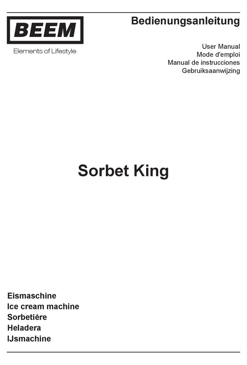Beem Sorbet King user manual