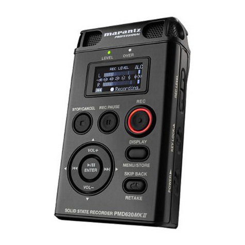 Marantz PMD620 user guide
