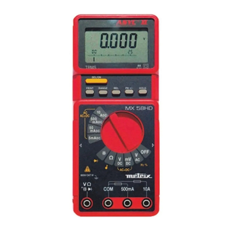Metrix MX 58HD User manual