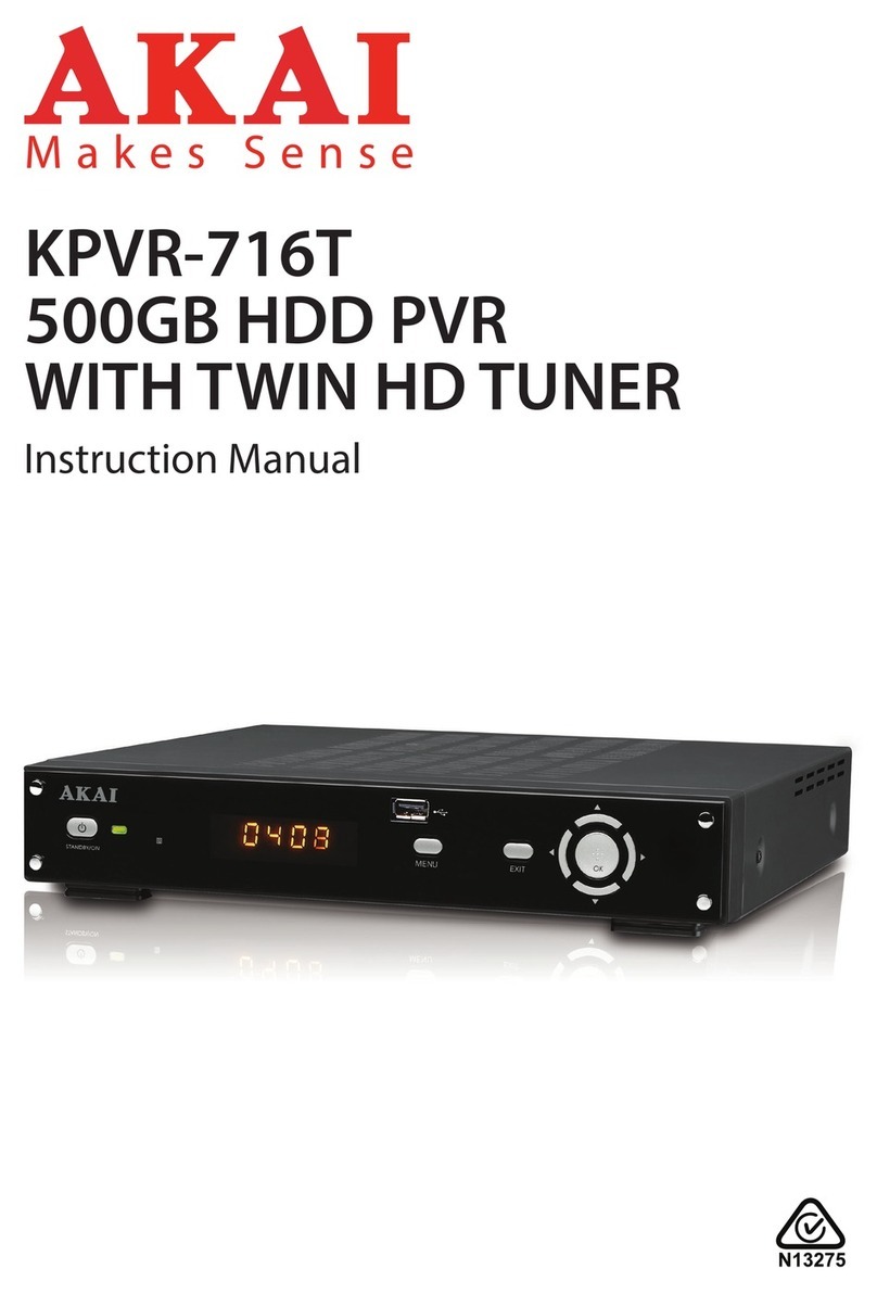 Akai KPVR-716T User manual