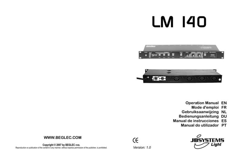 JB Systems LM 140 Operation manual