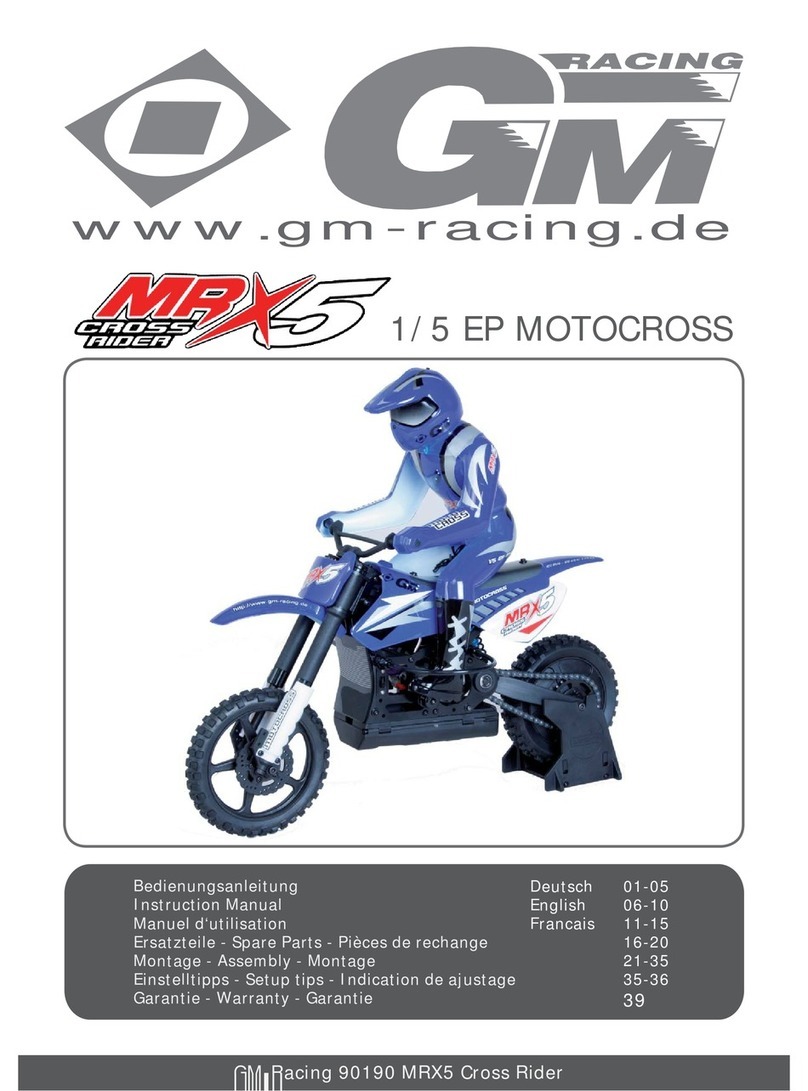 GM-Racing 90190 MRX5 instruction manual GM-Racing 90190 MRX5 instruction manual