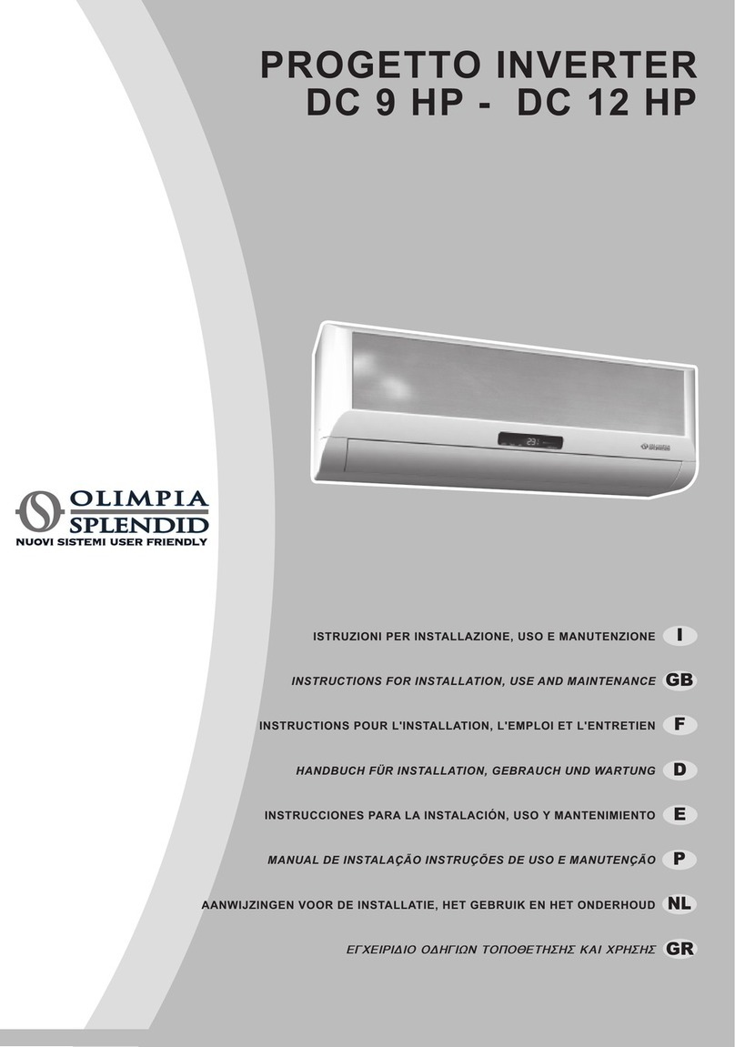 Olimpia splendid DC 9 HP Parts list manual