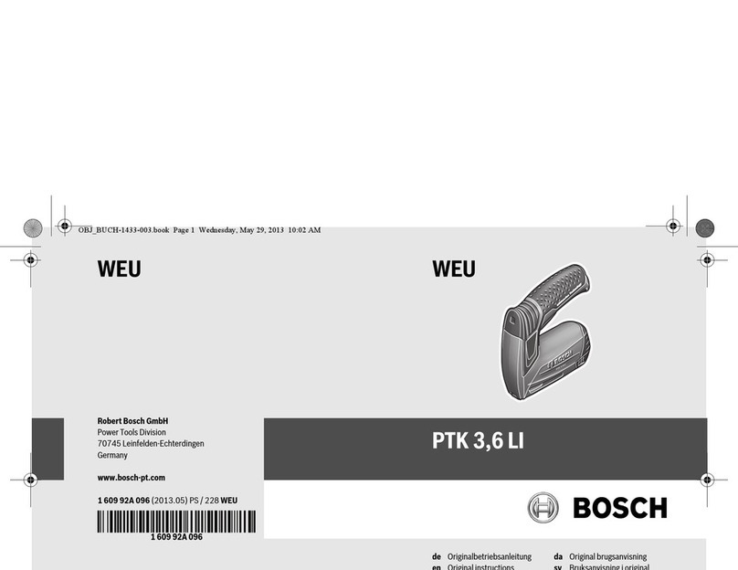 Bosch PTK 3 User manual