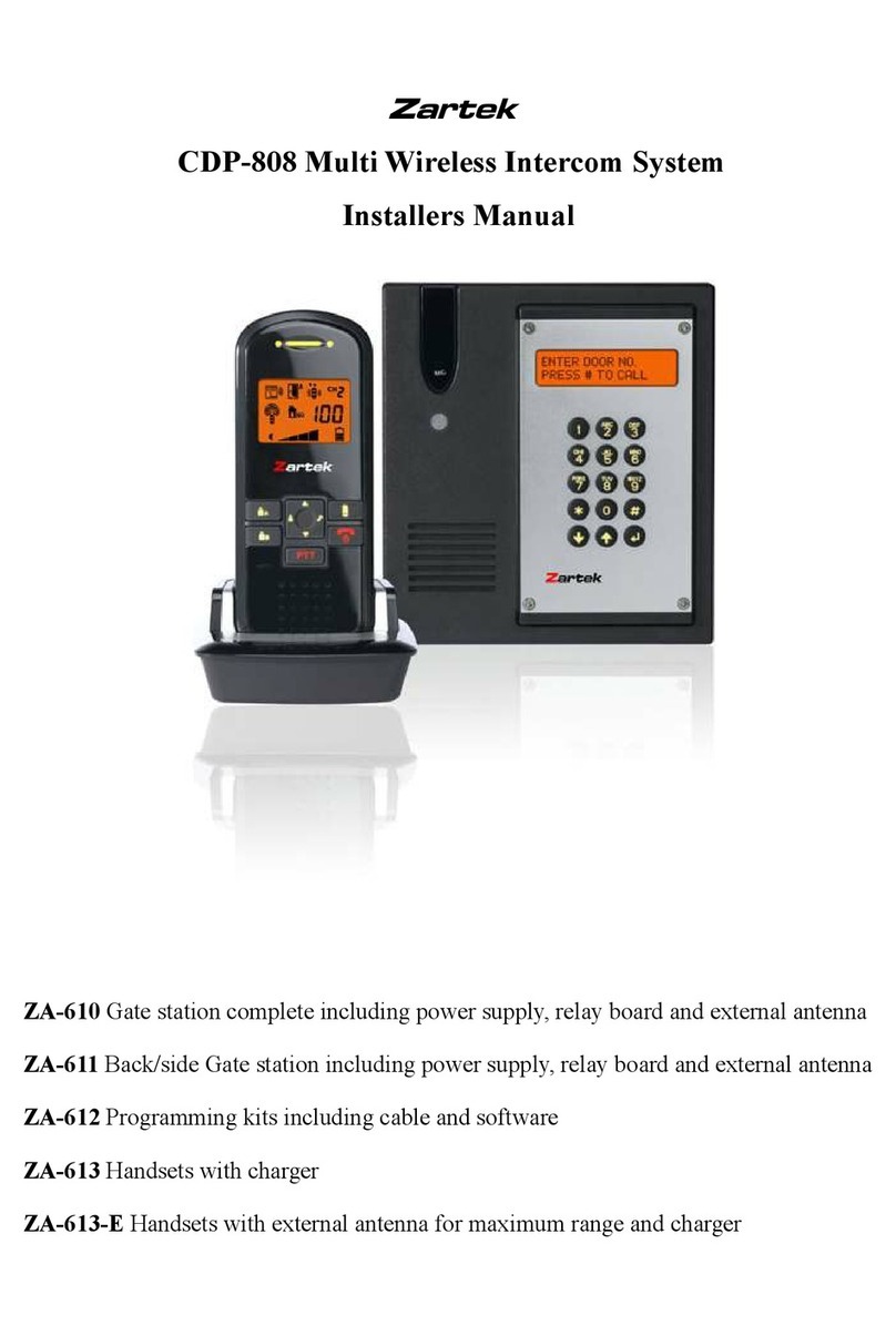 Zartek CDP-808 Installer manual