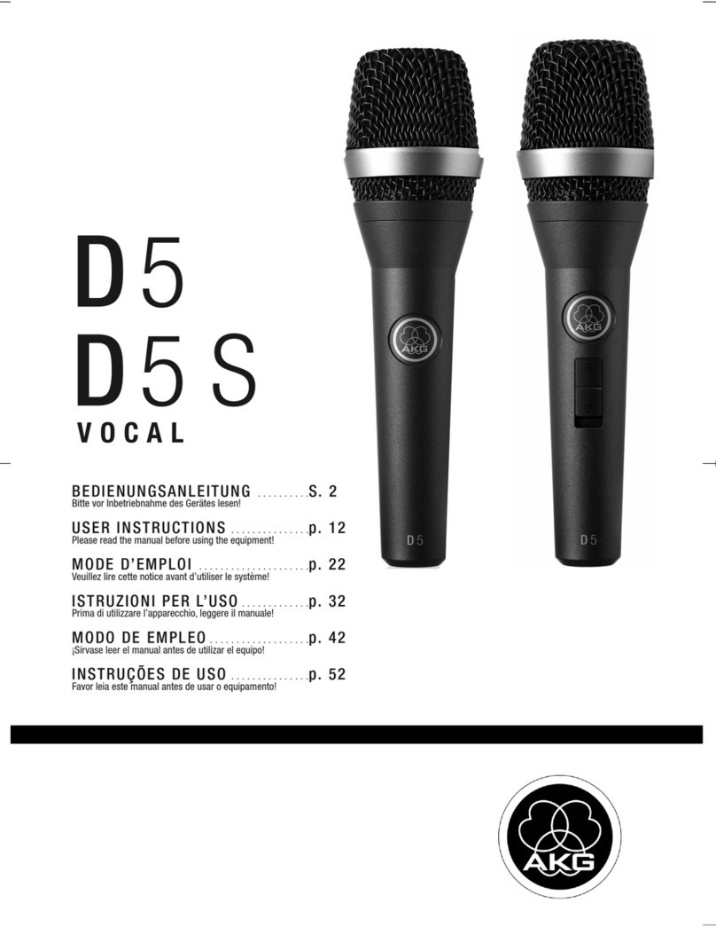 AKG D 5 User instructions
