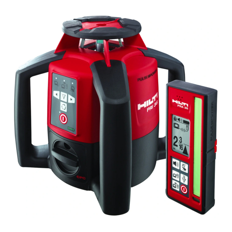 Hilti PRI 36 operating instructions
